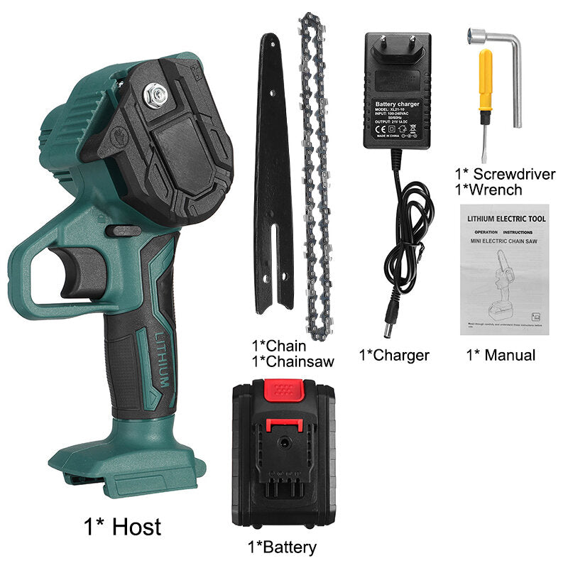 6 Inch 6000mAh Cordless Electric Pruning Saw Tool For Wood Cutting Spliting