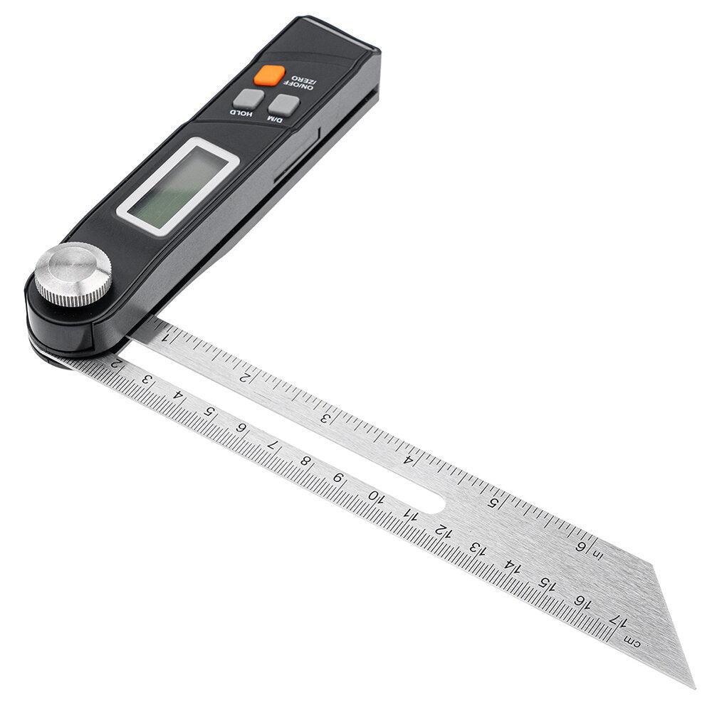 Stainless Steel Digital Protractor 360° Angle Finder with LCD Display, Battery Operated, Durable T Bevel Ruler