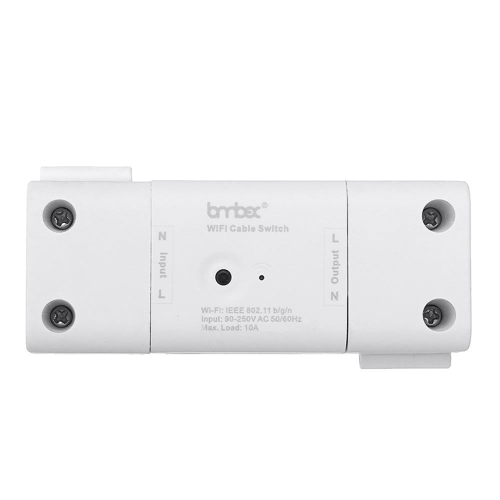 AC110-240V 10A WiFi Voice Control Timing Smart Light Switch Work with Alexa Google Assistant