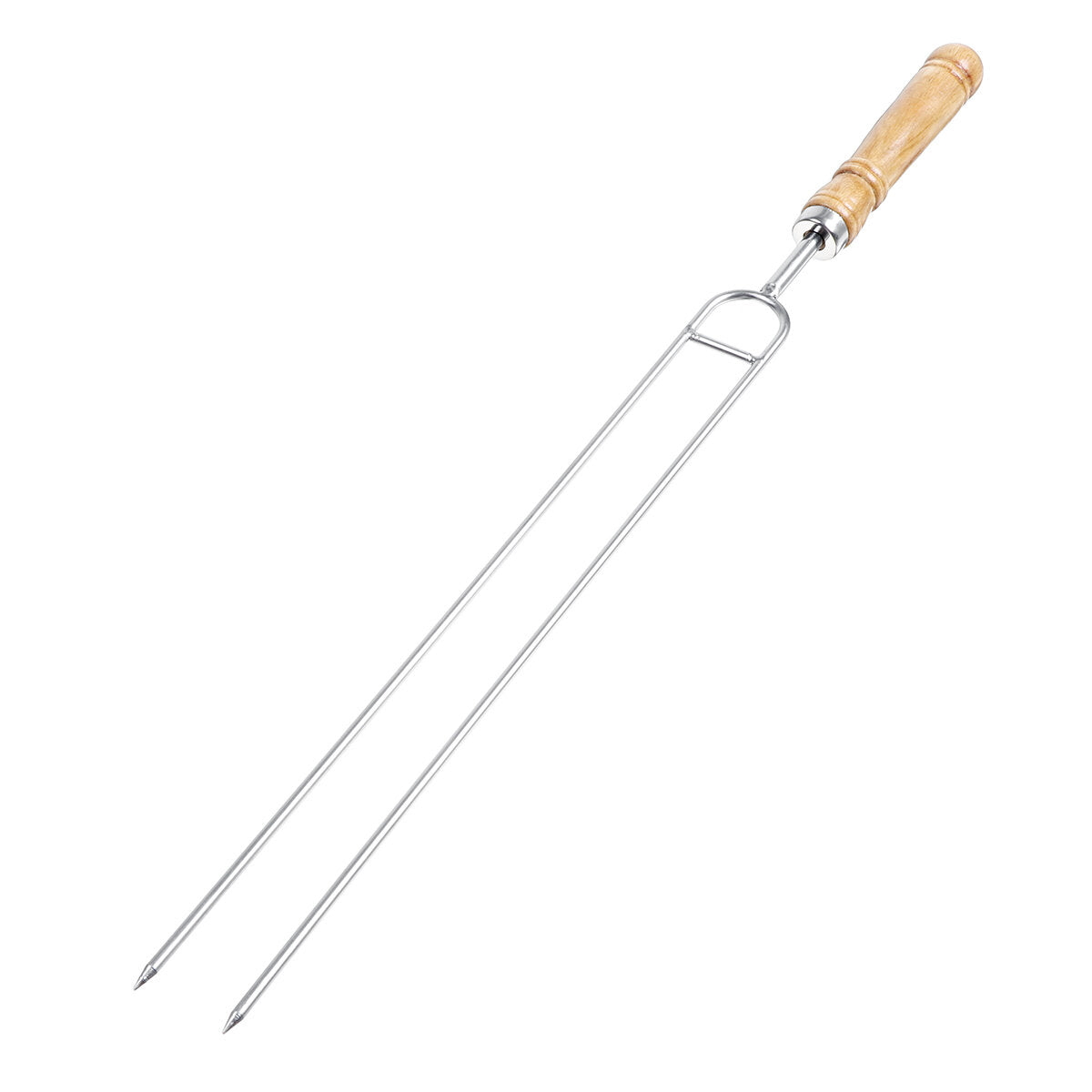Stainless Steel Roasting Marshmallow Stick Set Extendable Dual Fork Outdoor BBQ for Household Kitchen BBQ Supplies