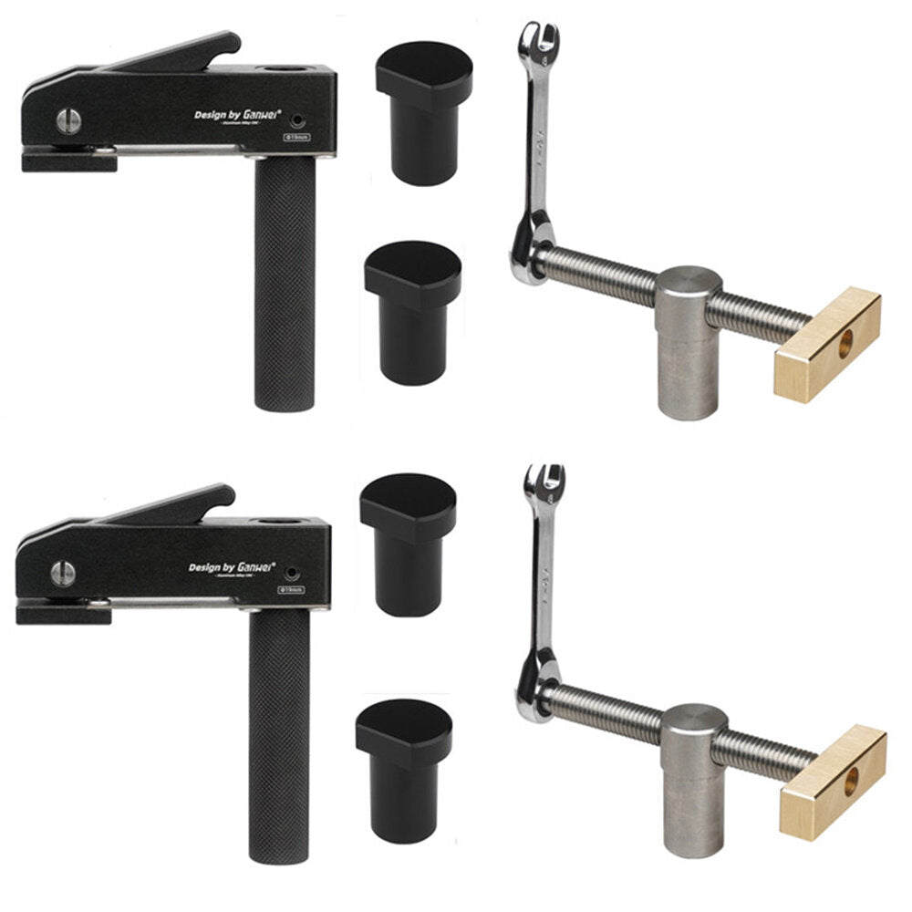 Sturdy Stainless Steel Woodworking Desktop Press, Adjustable 19mm/20mm, Lightweight, Durable, Easy to Use, 340g