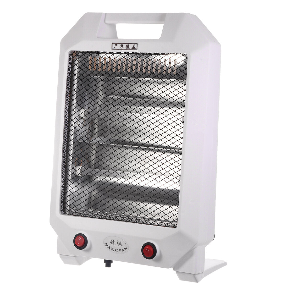 600W Portable Quartz Electric Heater - Silent 2-Gear Winter Warmer for Home & Office