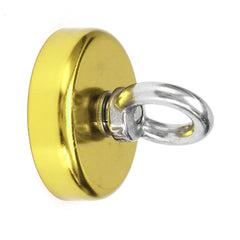 60x50mm 112KG Neodymium Recovery Magnet Red/Yellow/Blue Eyebolt Hook Magnet Metal Detector