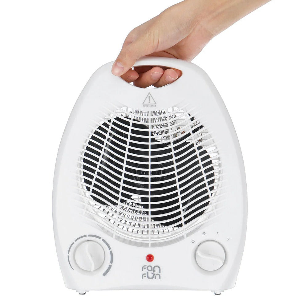 Indoor Electric Space Heater Fan - 1000W/2000W Adjustable Thermostat Ceramic Heater