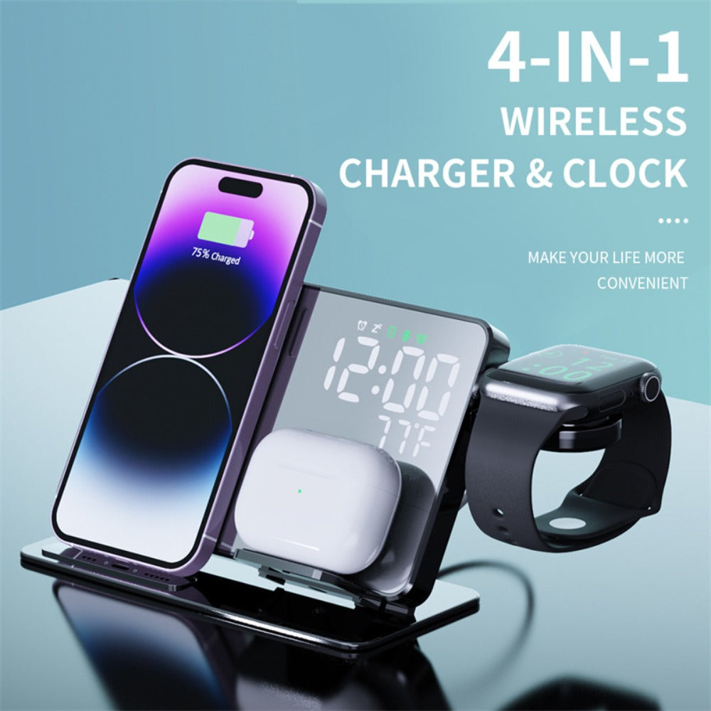 Fast Wireless Charging Pad W669 - 10W/15W for Phones, 5W for Headphones, 2W for Apple Watch, Compact & Lightweight Design