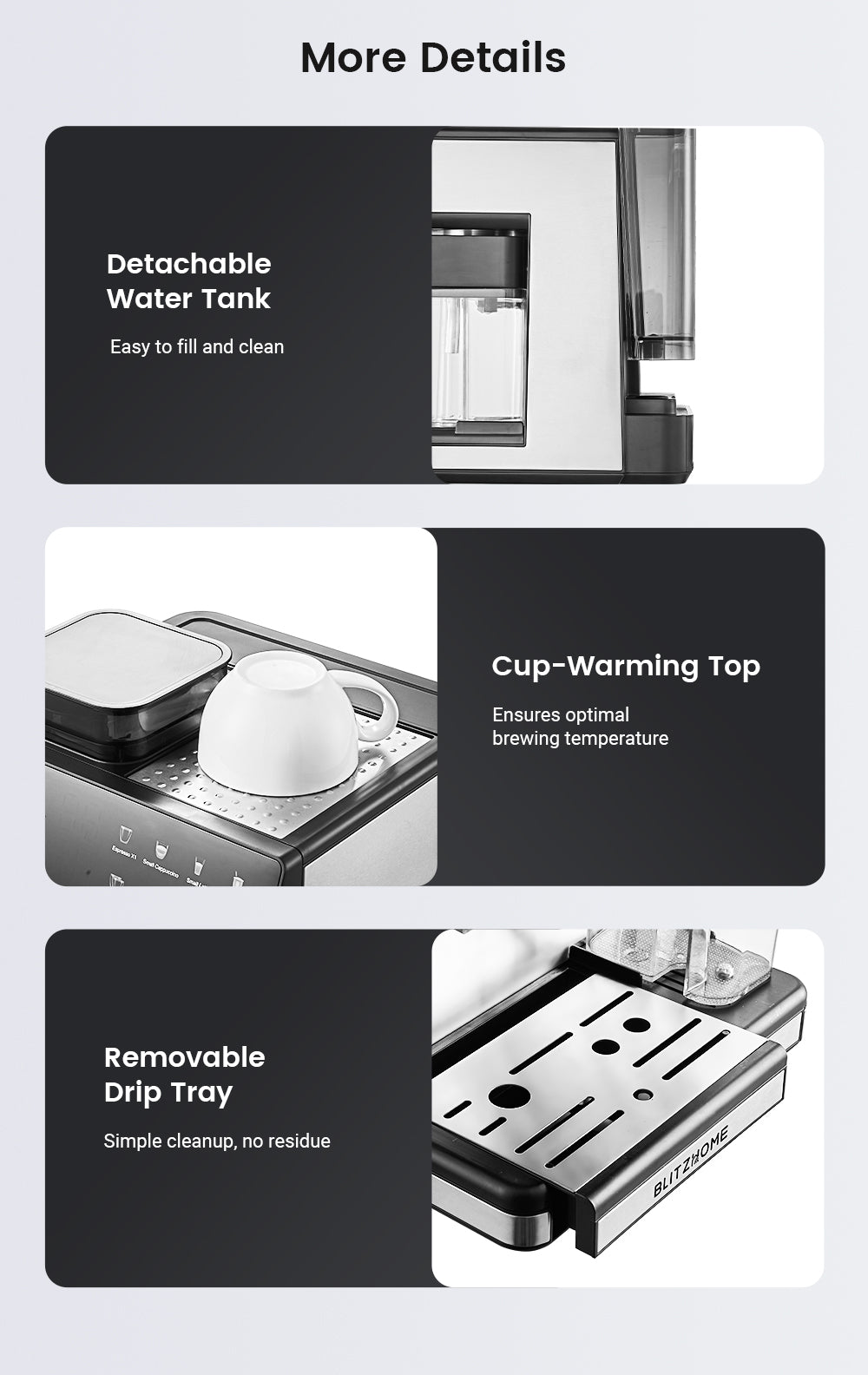 All-in-One Espresso Coffee Machine with Built-in Grinder Dual Boiler, Automatic Milk Frother Hot & Cold Brew Touch Screen