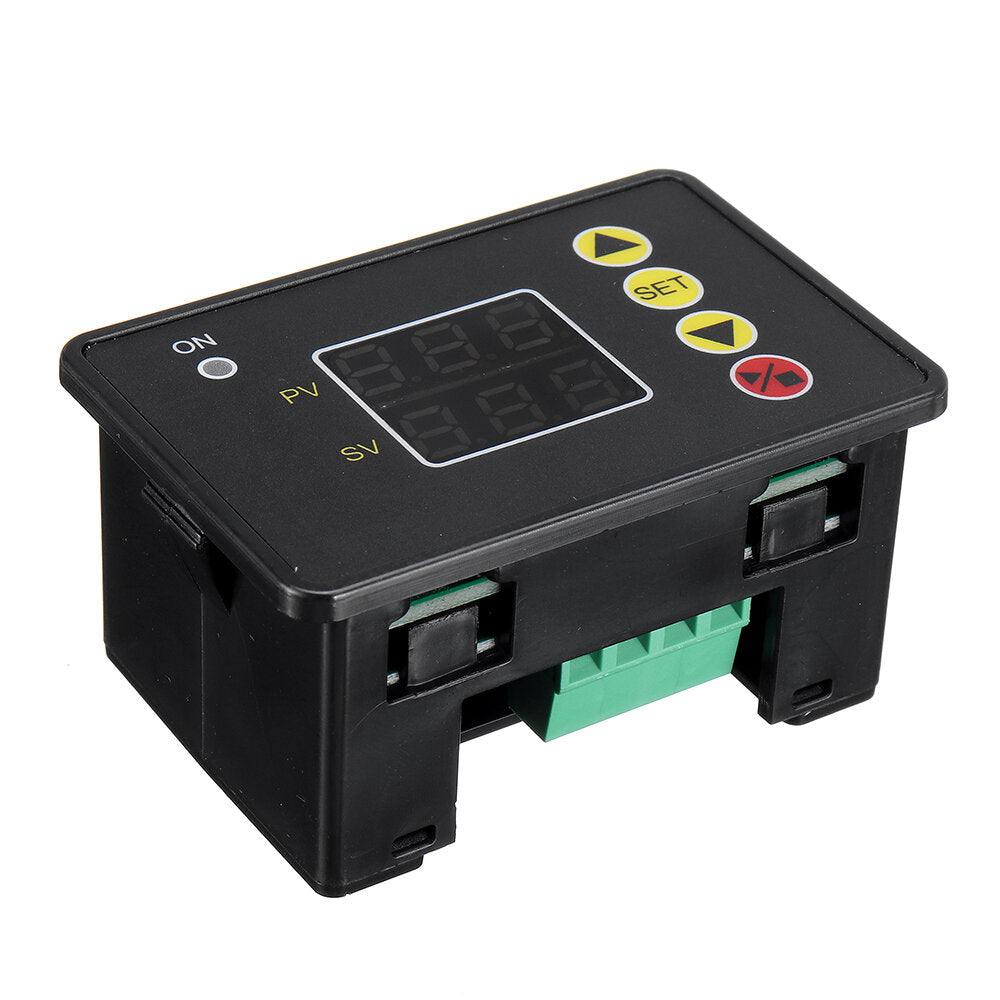 DC 12V 24V AC 110V 220V Programmable Digital Time Delay Switch Relay T2310 Normally Open Timer Control Module 0-999S/Min/Hour