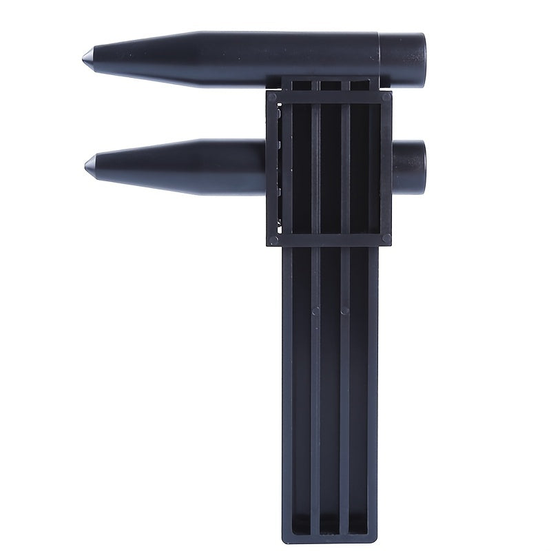 1pc Black Caliper Hub Hole Distance Measurement Tool Ruler Wheel Bolt Gauge