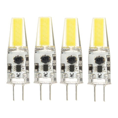 4PCS Mini G4 2W Pure White COB LED Bulb for Chandelier Light Replace Halogen Lamp DC/AC12V