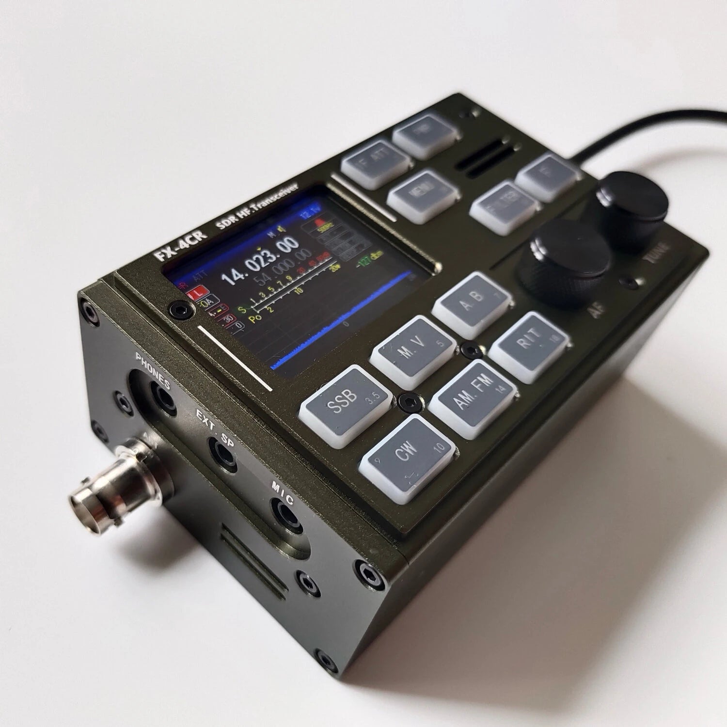 3rd Generation V3 Radio SDR HF Transceiver 1-20W Adjustable Power USB LSB CW AM FM Modes Bluetooth Type-C Port