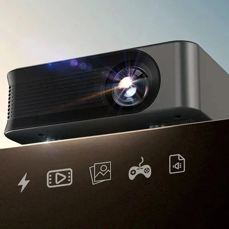 1080P Portable LED Projector 3500 Lumens 4K Resolution Supported Mini Cinema Smart TV Beamer Support HD/USB Playback Home Theater