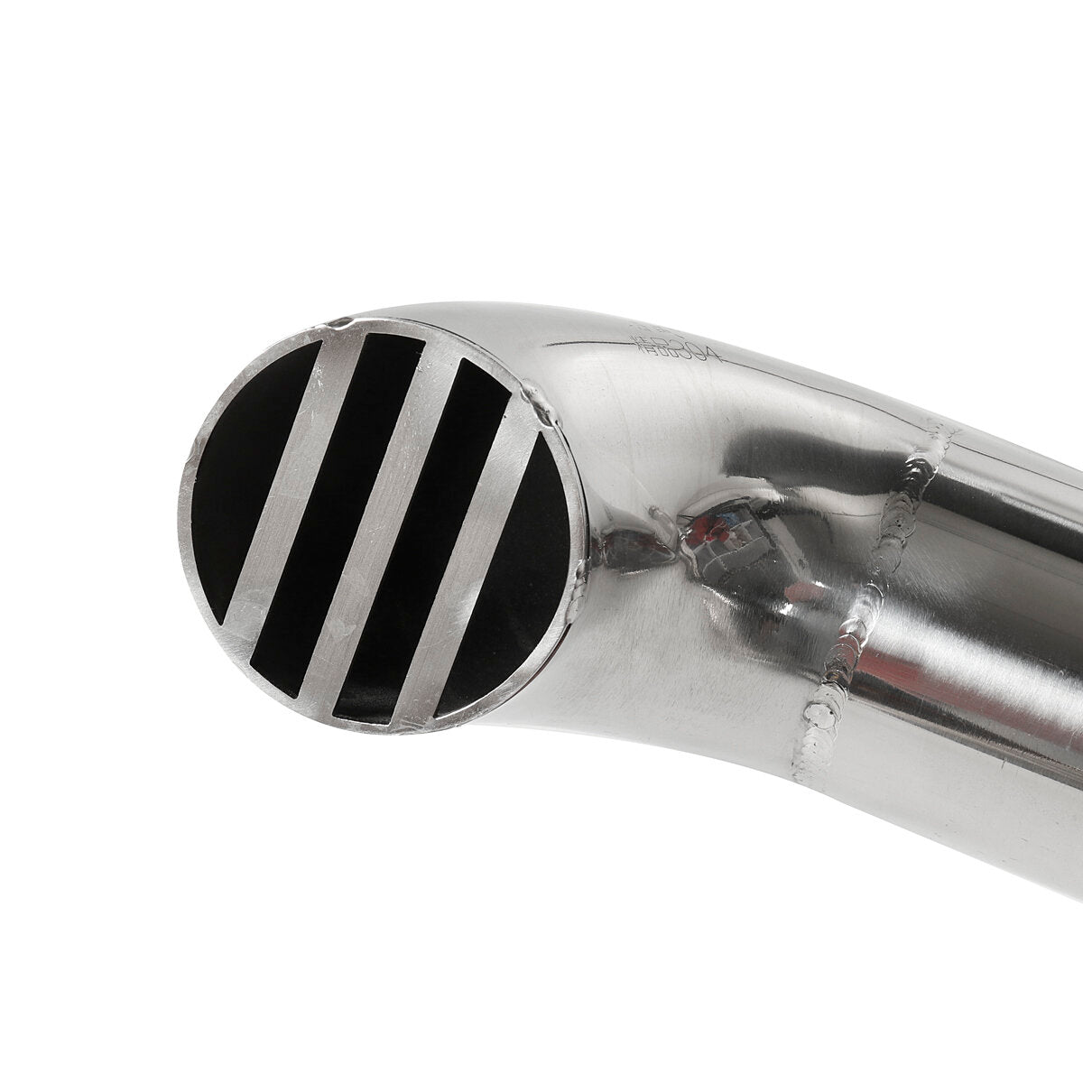 2PCS Chrome Pipes Full Exhaust System + Silencer For Honda STEED VLX400 VLX600