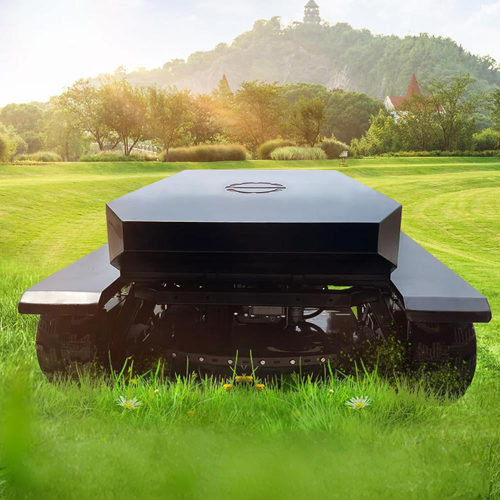Remote Control Lawn Mower HTM800-PRO 800mm Cutting Width 608CC Engine 45 Degree Slope Capability Efficient Grass Cutting Long Range Operation
