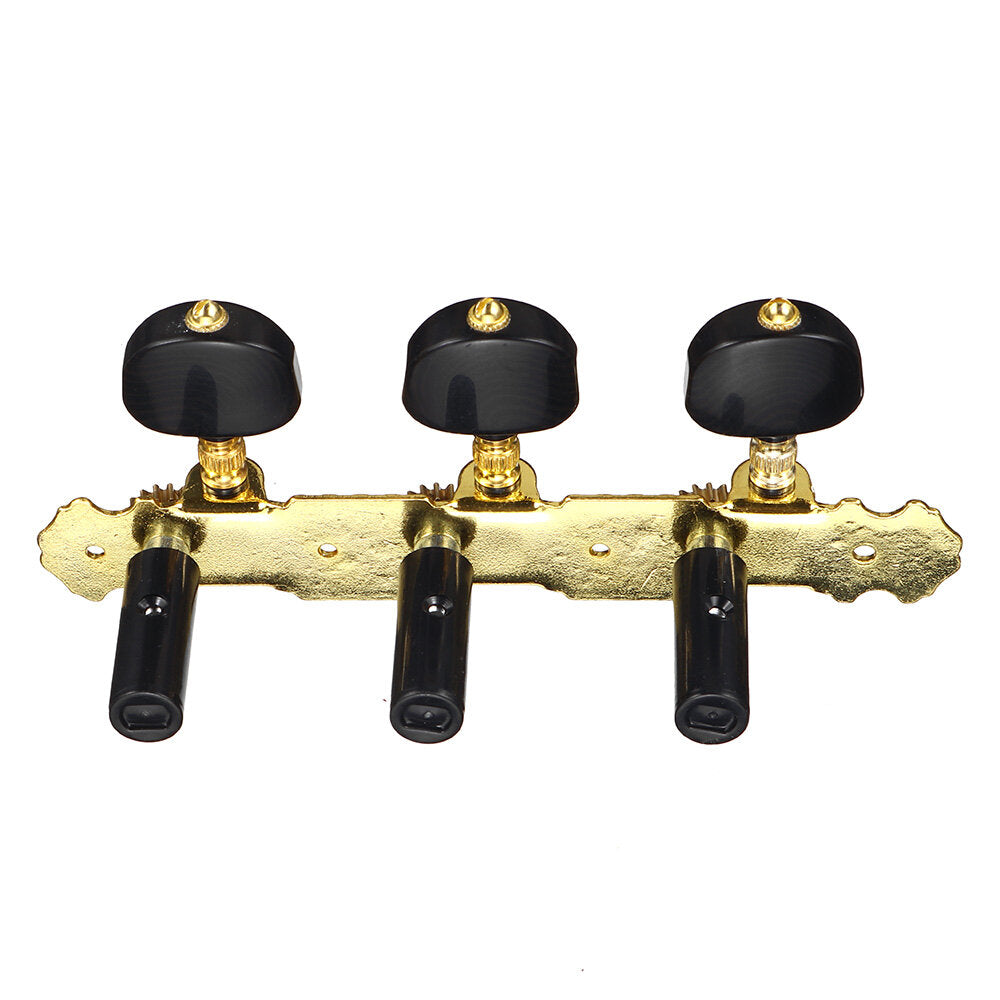 2Pcs Acoustic Classical Guitar Tuning Pegs Machine Heads Tuners Guitar Parts Black
