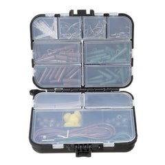128Pcs/Set Fishing Tackle Box Set Fishing Connector Swivels Interlock Rolling Swivel For Fishhook Lure Fishing Accessories