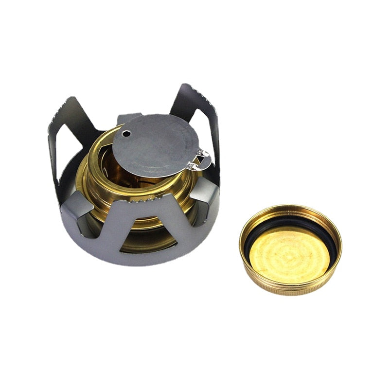 High Quality Outdoor Picnic Stove New Mini Ultra-light Spirit Combustor Alcohol Stove Camping Furnace Camping Portable Folding