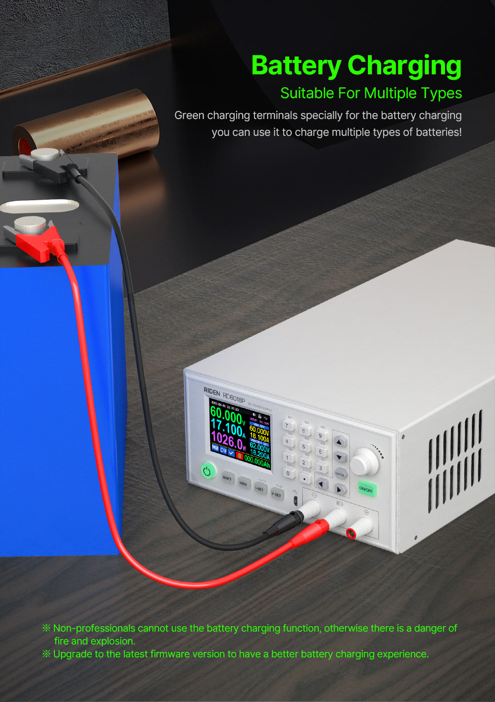 1080W Completed Set 60V 18A AC to DC Digital Adjustable Lab Bench Power Supply for Repair CNC Adjustable DC Regulated Power Supply