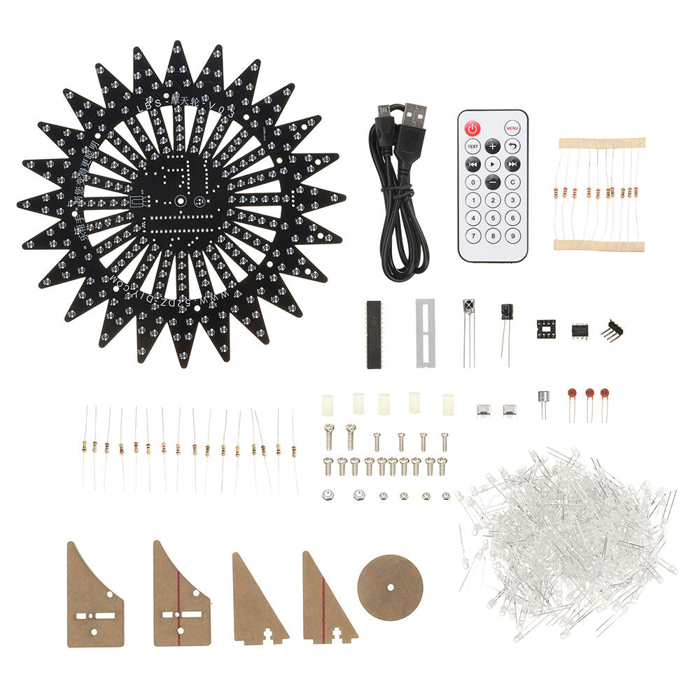 Colorful LED Ferris Wheel DIY Kit Electronic Component DIY Welding Production Kit Parts