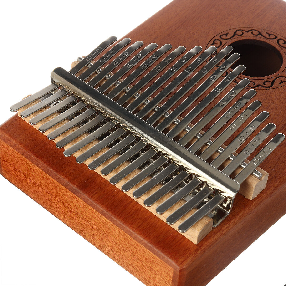 17 Key Kalimba Thum Finger Piano Beginner Practical Wood Musical Instrument Kit