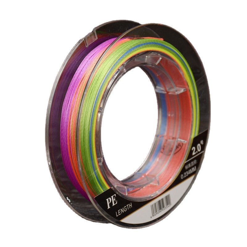9 Strands Braided Fishing Line 100m Multi Color Super Strong Multifilament PE Braid Line-1.0/2.0/3.0/4.0/5.0/6.0/7.0/8.0