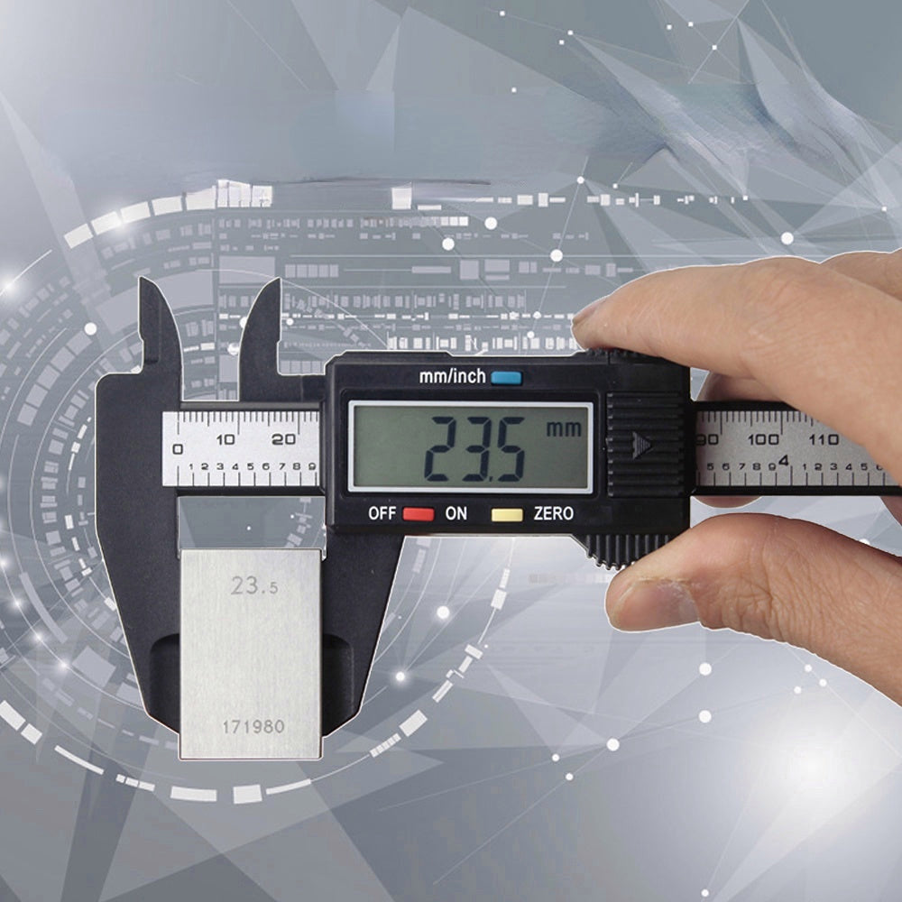 0-6" Digital Caliper Measuring Tool Electronic Micrometer With LED Screen
