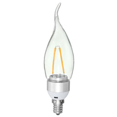 Non-Dimmable 2W Sliver Pull Tail Incandescent Candle Light Bulb 220V