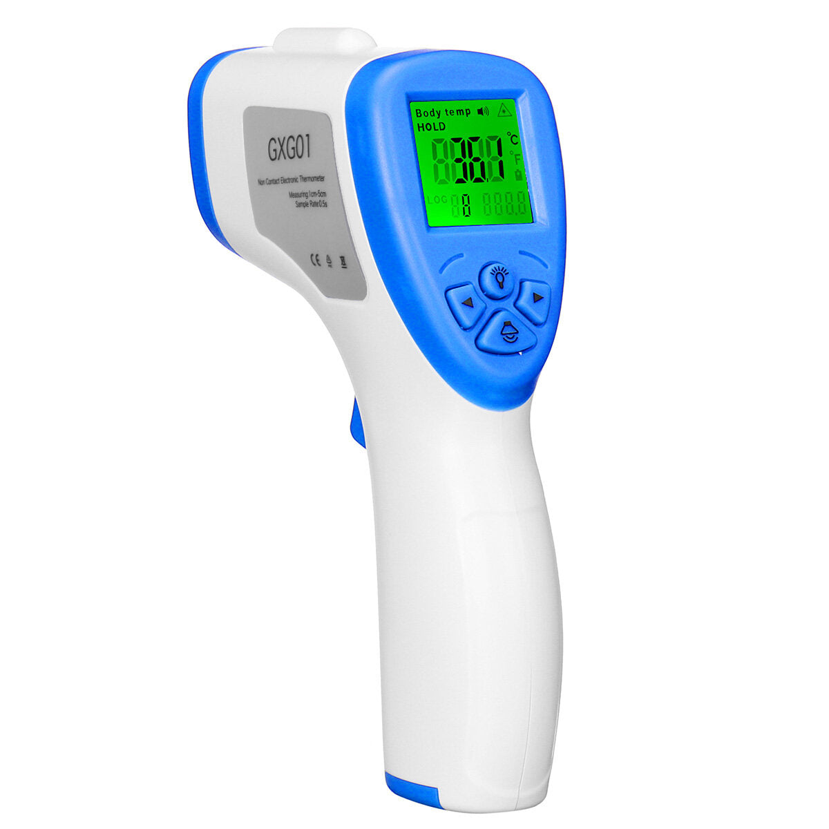 Non-contact Digital Infrared Thermometer Forehead Body Temperature Measuring LCD Dispaly W/ Fever Alarm