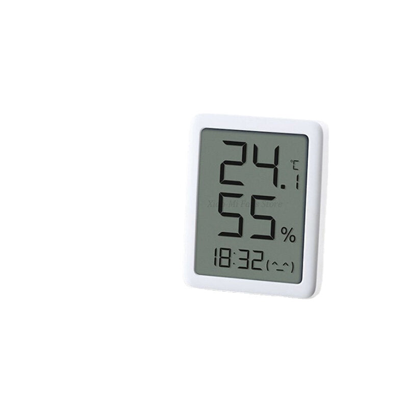2PCS Miaomiaoce E-ink Screen LCD Large Digital Display Thermometer Hygrometer Clock Temperature Humidity Sensor