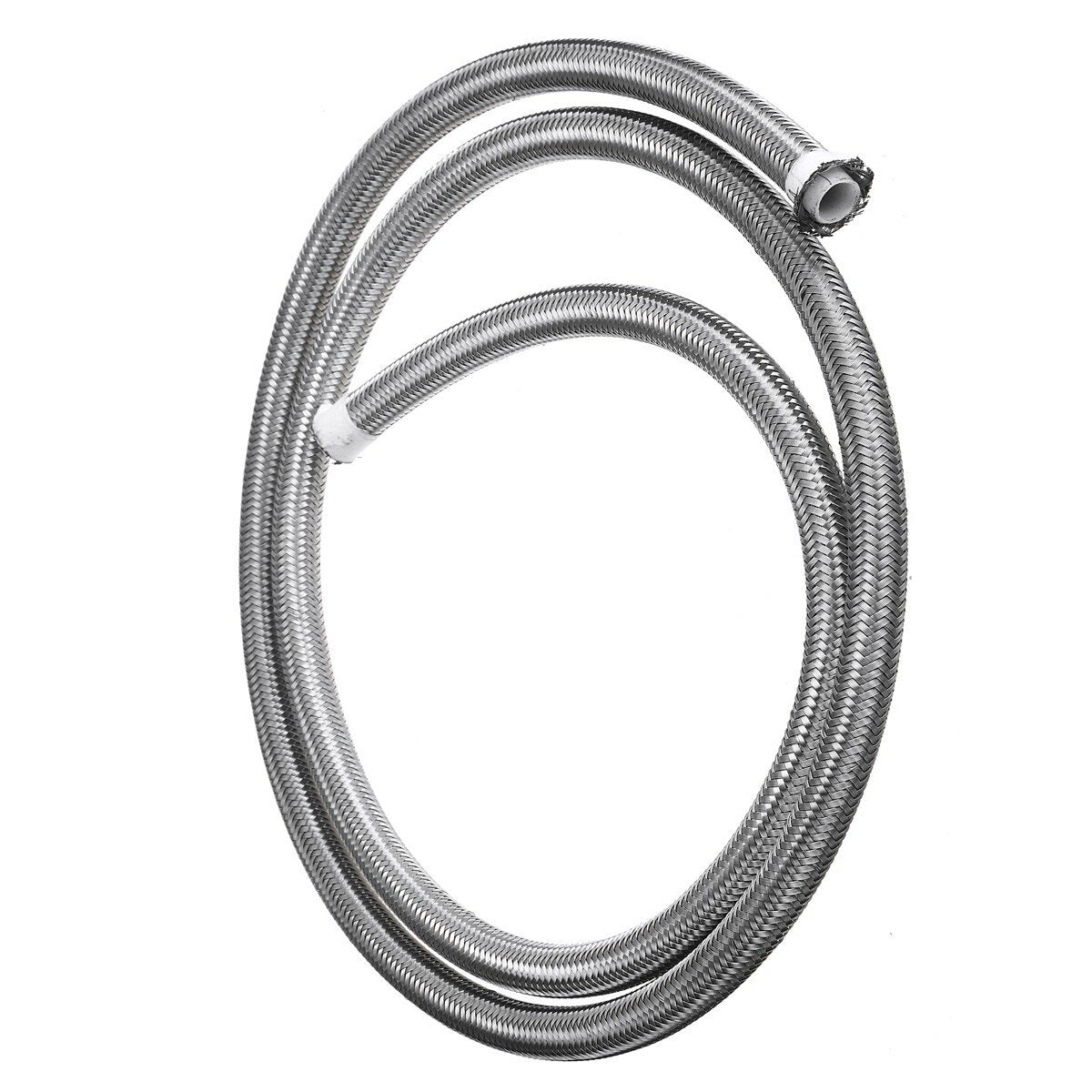 AN3 AN4 AN6 AN8 AN10 5FT Fuel Hose Oil Gas Line PTFE Stainless Steel Braided