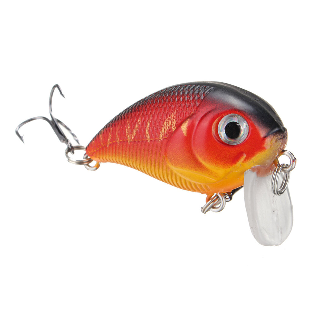 1pc 5cm 8g Wobbler Fat Crankbait Fishing Lure Artificial Bass Hard Bait Fishing Tackle