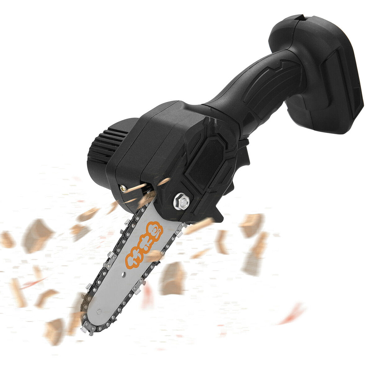 24V Cordless Electric Chainsaw 4 Inch Portable Chain Saw Woodworking Cutting Tool