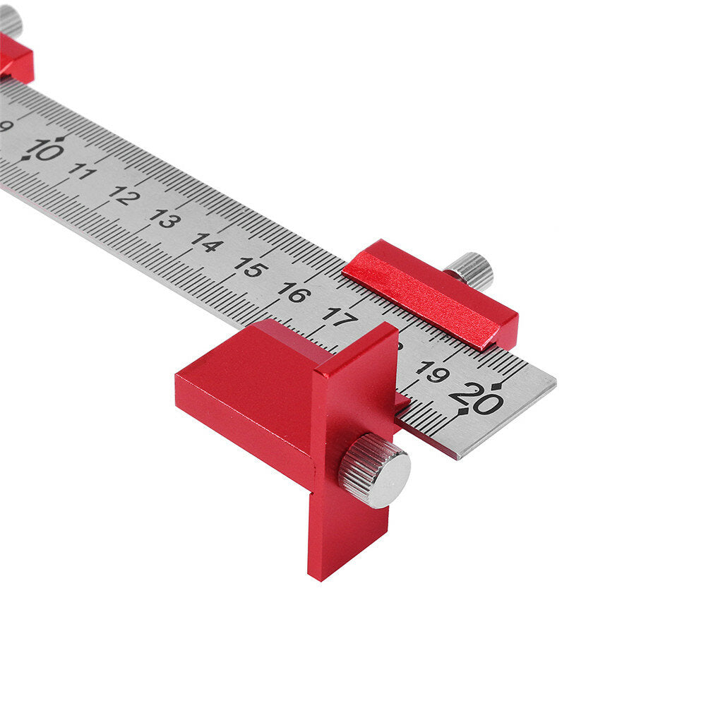 Red Aluminum Alloy Cabinet Hardware Jig with 5mm Drill Guide for Easy Handle Installation