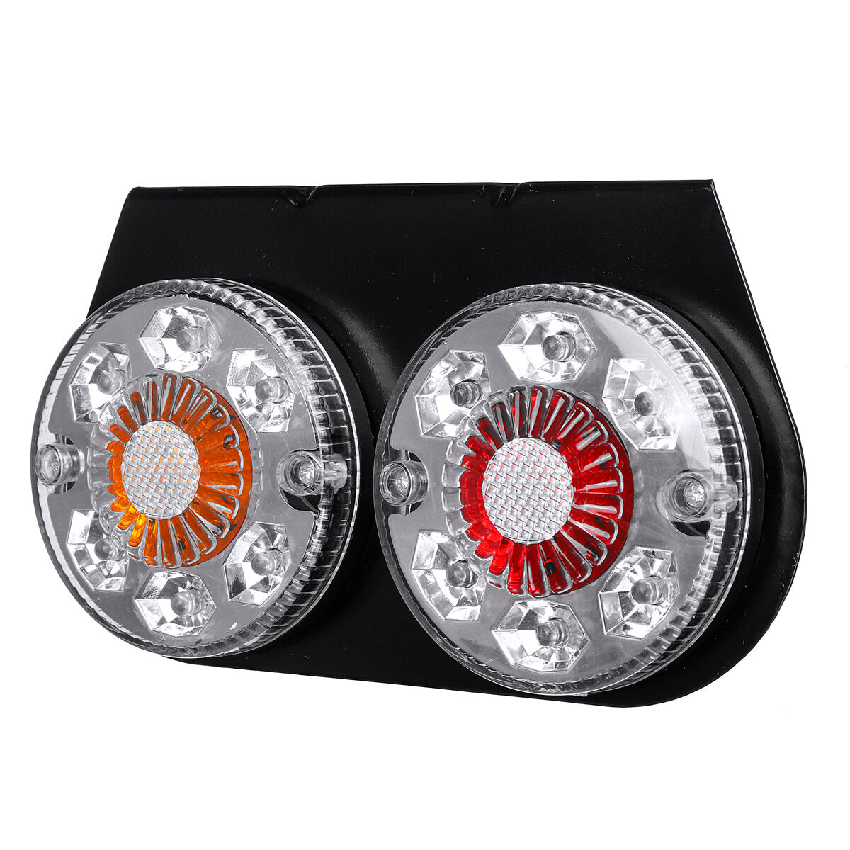 4V LED Indicator Stop Rear Tail Lights Iron Bracket For Boat/Cars/Trucks/Trailers