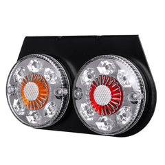 4V LED Indicator Stop Rear Tail Lights Iron Bracket For Boat/Cars/Trucks/Trailers