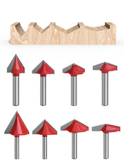 6mm 60-150 Degree Router Bits CNC Engraving V Type Milling Cutter Woodworking Carving Knife Tungsten Carbide Cutting Tool