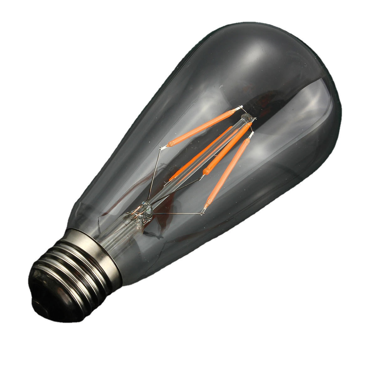 Retro LED 4W Squirrel Cage Colorful Filament Glass Light Lamp Bulb AC 220V