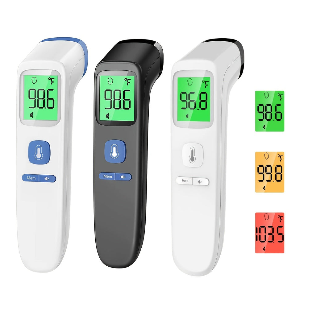 Forehead Thermometer for Baby And Adults With Fever Alarm LCD Display And Memory Function