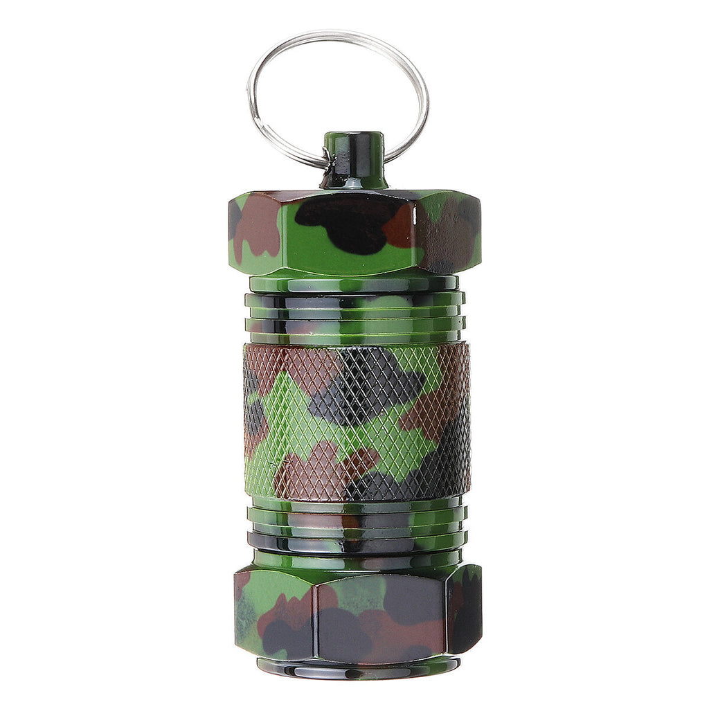 Mini Holder Box Outdoor Waterproof Box Sealed Pocket Container Keychain Case Bottle Stash Holder
