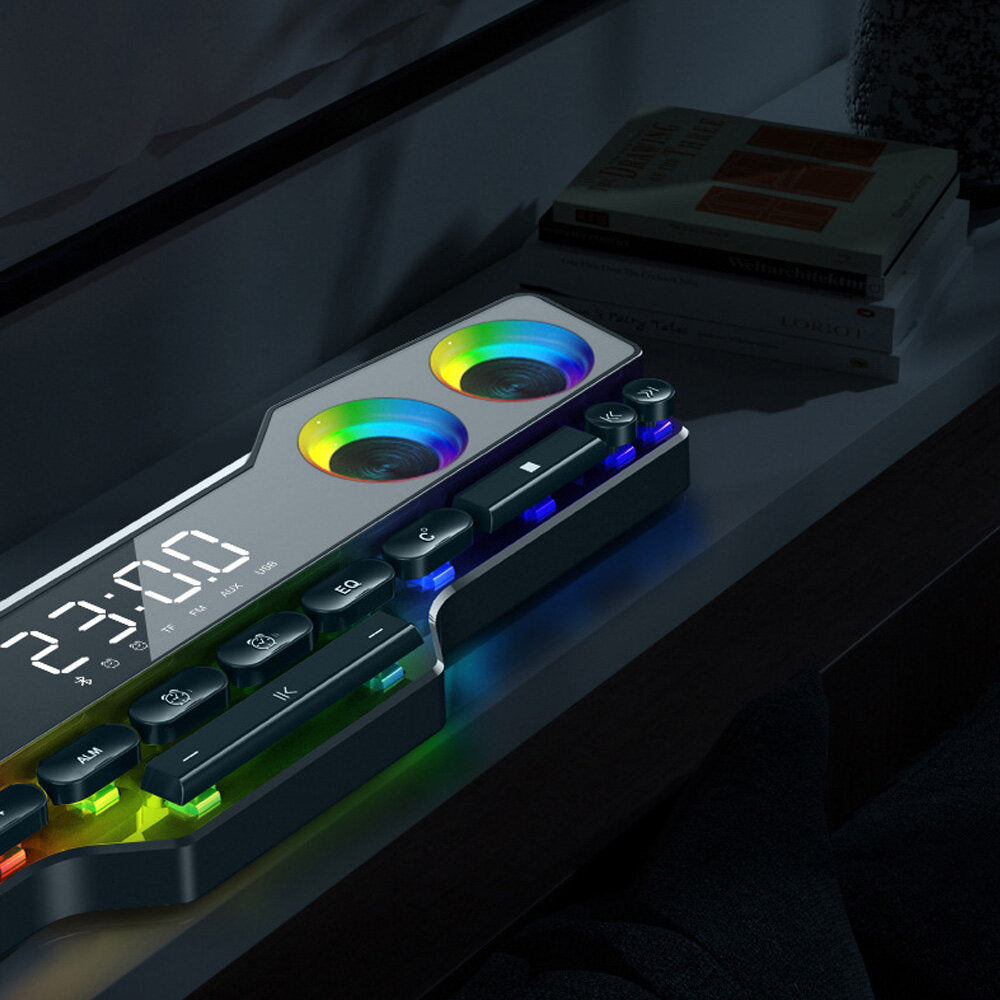 Colorful LED Bluetooth Speaker Home Radio Game Computer Audio Colorful Light