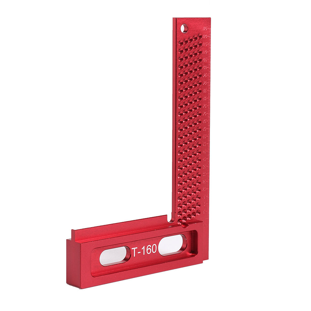 L Type 160/200mm Aluminum Alloy Woodworking Square & Measuring Ruler for Carpenters