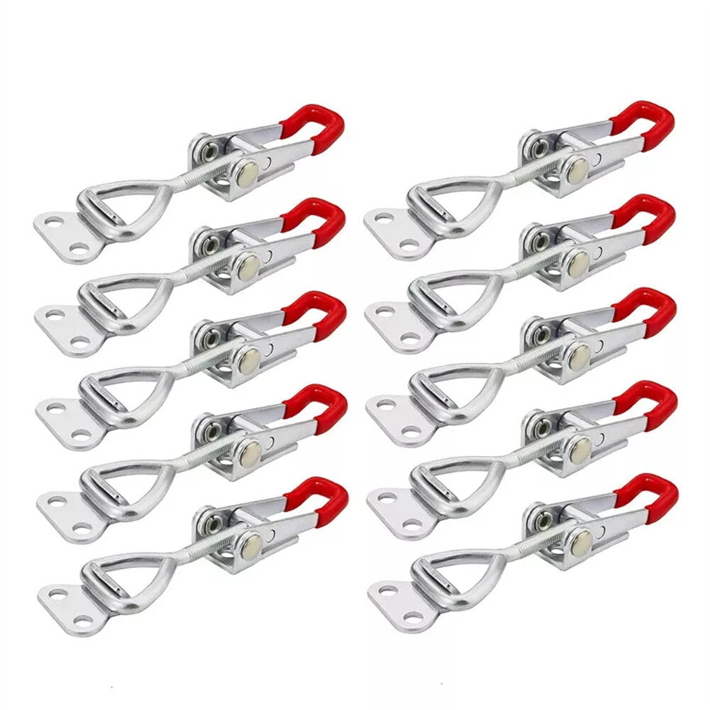 Heavy-Duty Iron Galvanized Toggle Latch Clamp, Rust-Resistant, Easy Install, 100kg Holding Force, Versatile for Various Applications