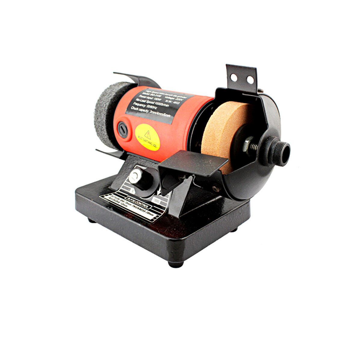 220V 150W Electric Bench Grinder Machine Double Wheel Grinding Pivots Polishing Tools Set