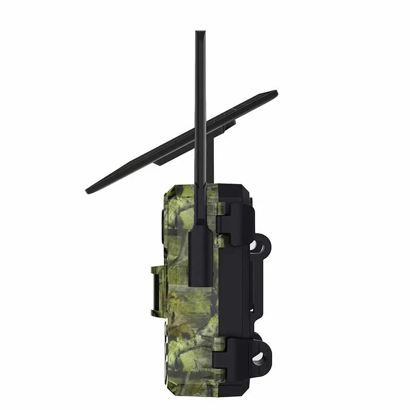 4MP 1440P 4G Wildlife Camera with Solar Panel, PIR Motion Sensor, Waterproof, Night Vision for Hunting and Trail Use