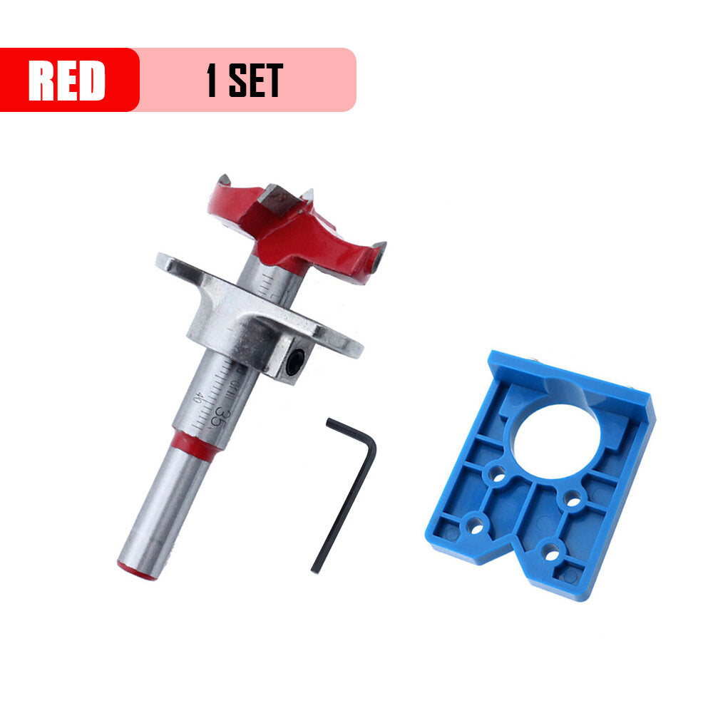 35mm Hinge Drilling Jig Set - Precision Woodworking Tool for Accurate Hole Positioning & Easy Use