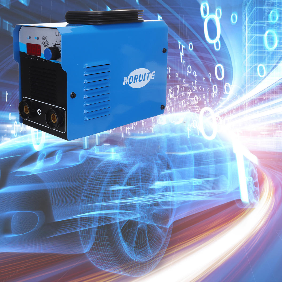 Portable Mini 20-200A Welding Machine Power MMA IGBT Inverter Welder LCD Display
