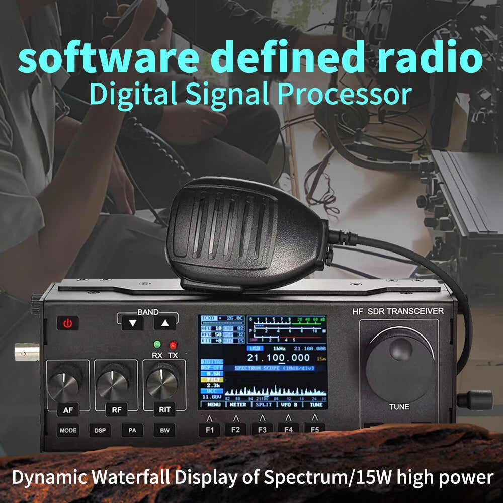 Portable HF SDR SSB Transceiver RS918 amateur Radio vehicle mounted CB ham mobile transceiver car two way radio