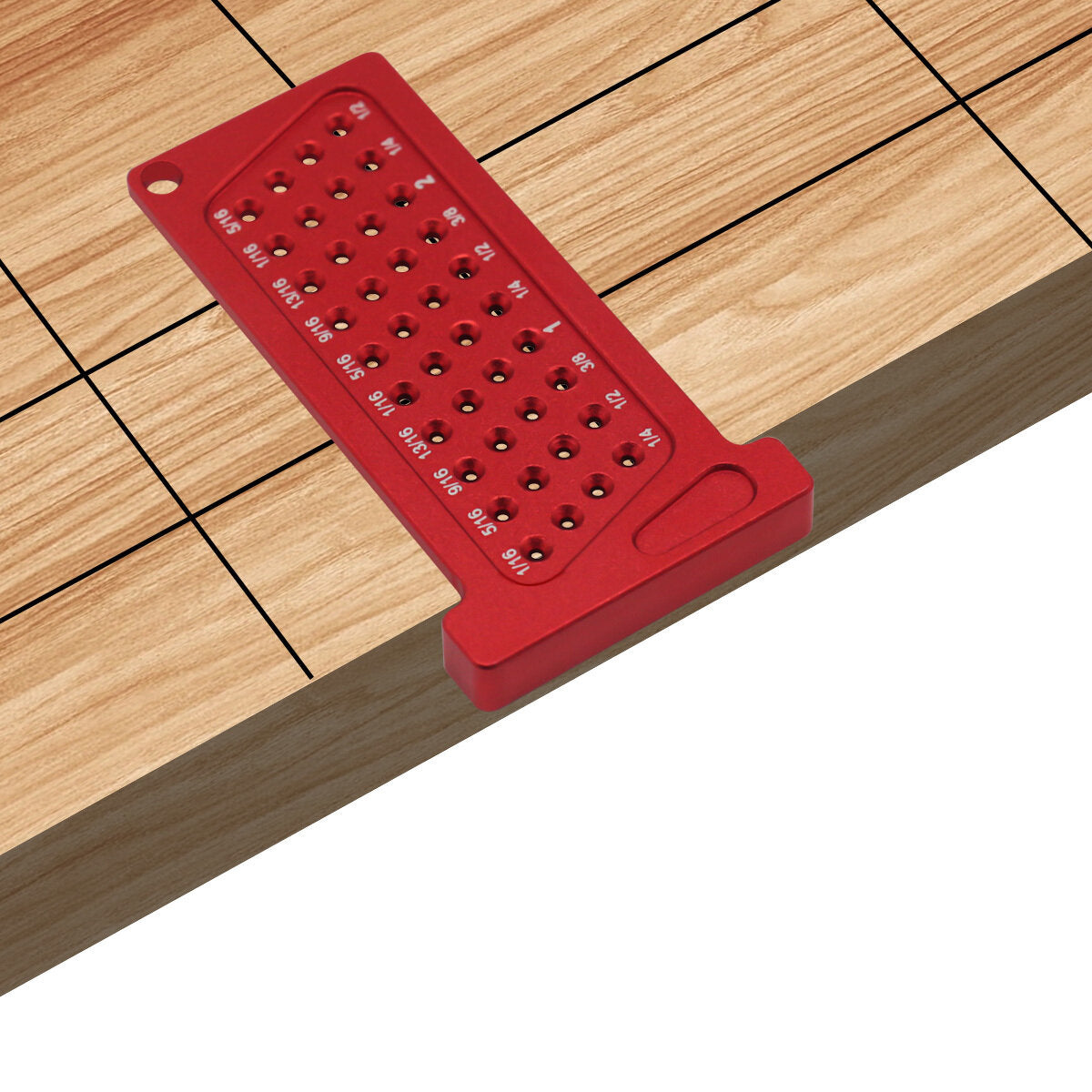 Precision Woodworking Scribe T-Ruler - Dual Metric & Inch Measurements, Durable Aluminum, Compact Design for DIY Projects