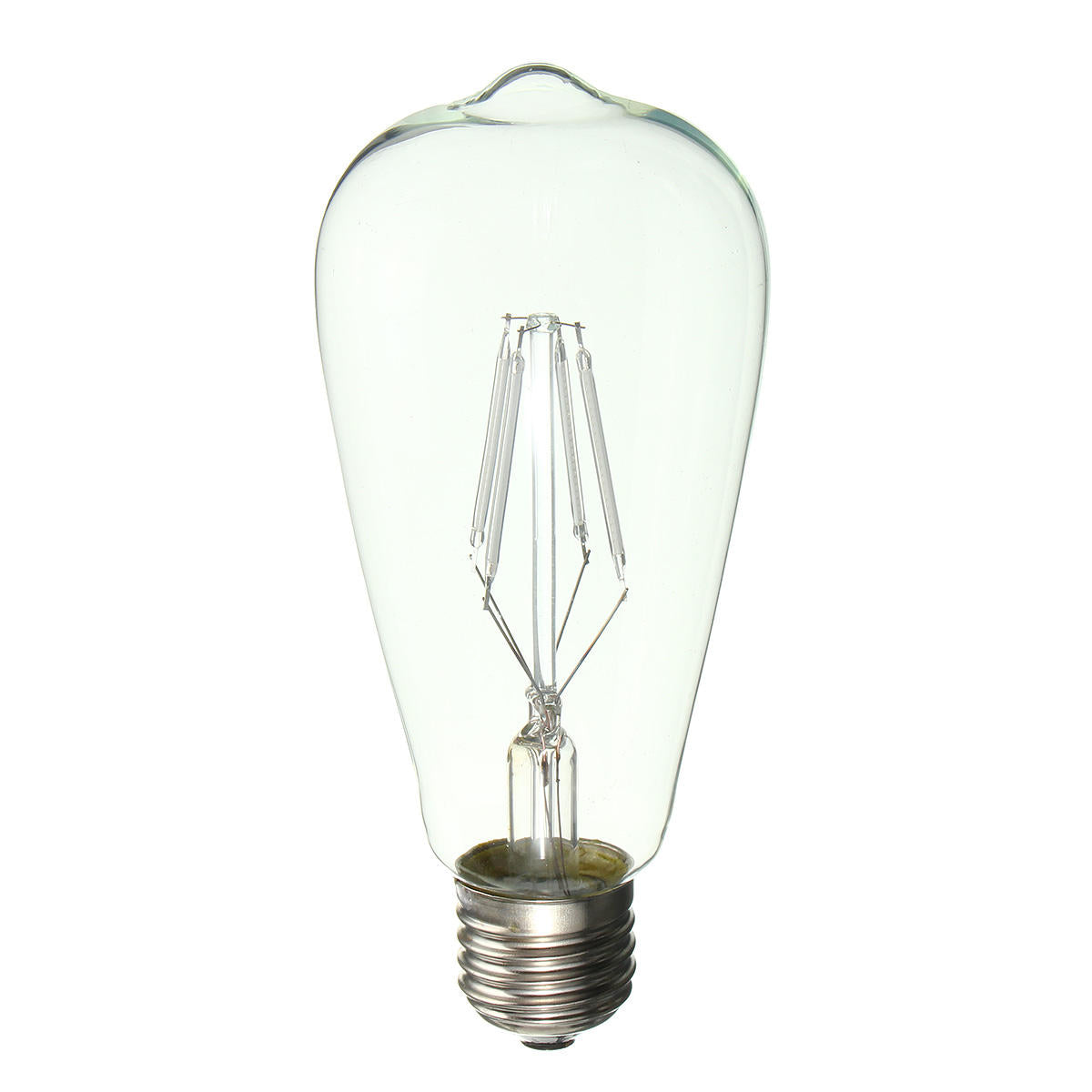 Retro LED 4W Squirrel Cage Colorful Filament Glass Light Lamp Bulb AC 220V