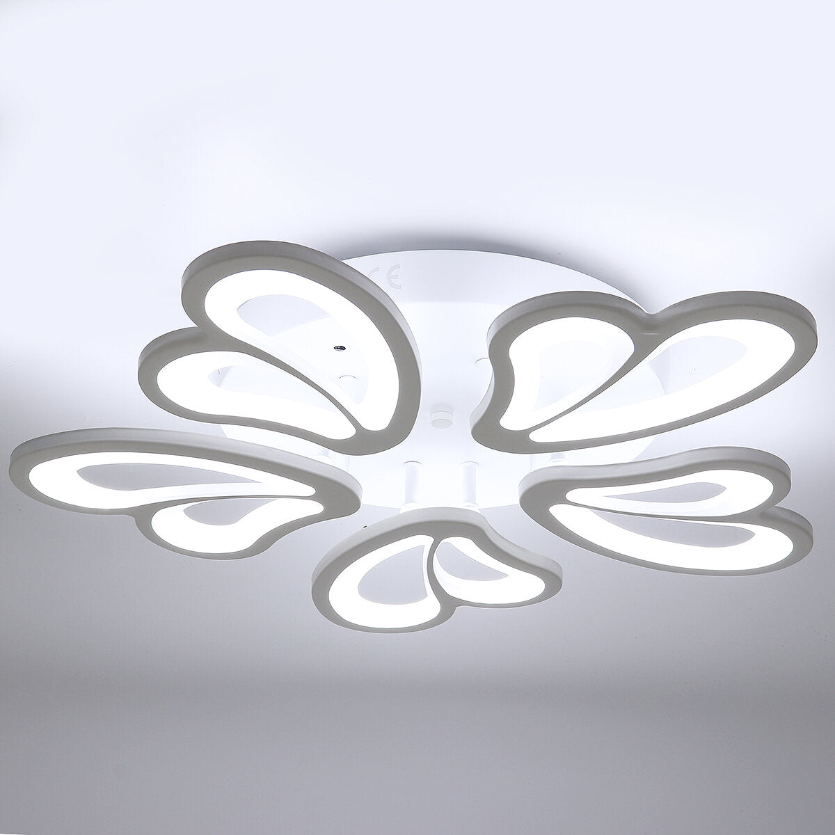 5 Heads Modern Ceiling Lamp+Remote Control AC 110-220V Living Room Bedroom Study Light