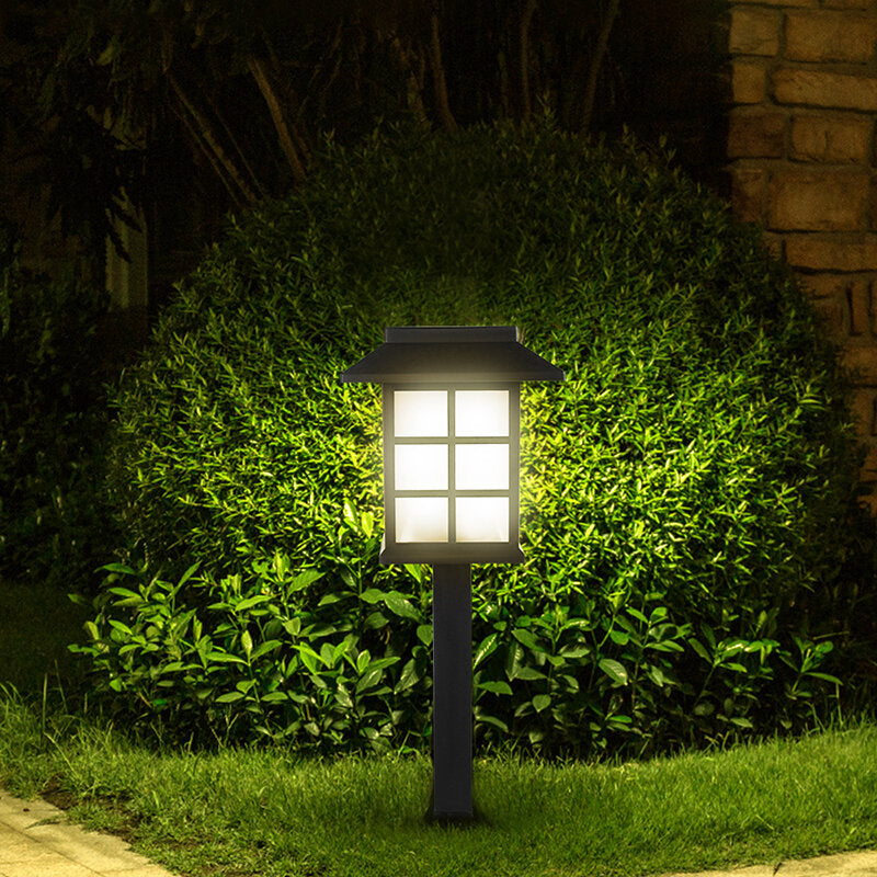 2PCS Solar Garden Lamps Solar Pathway Lights IP65 Waterproof Garden LED Lights Outdoor Solar Landscape Lights For Lawn Patio Yard Pathway